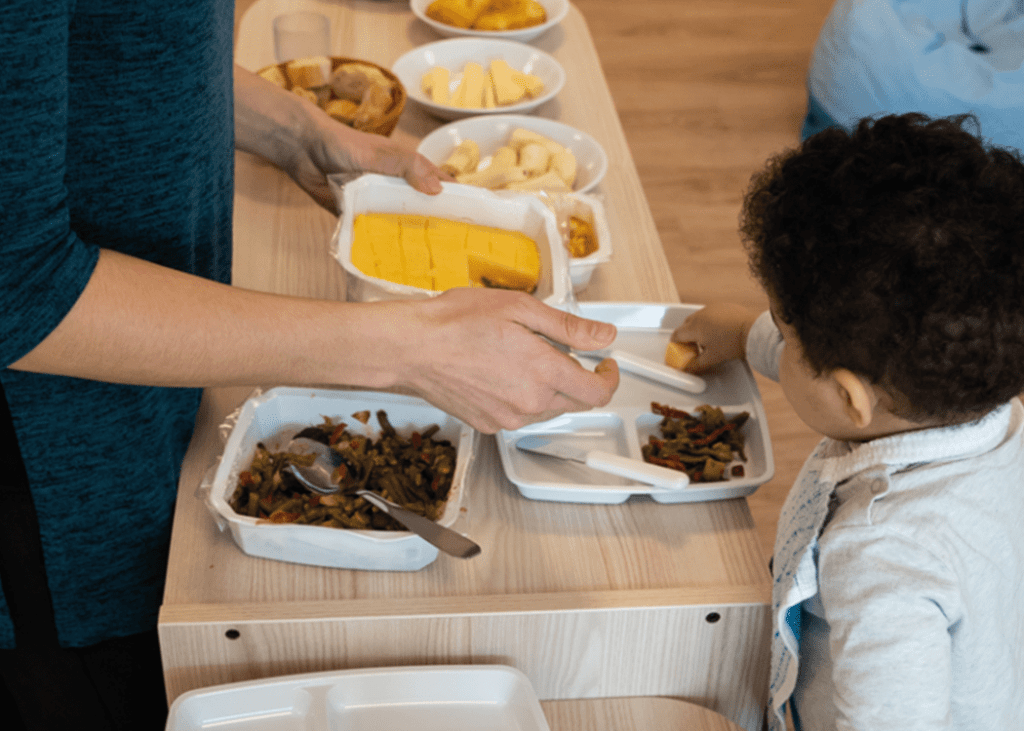 Repas en creche