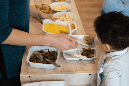 Repas en creche
