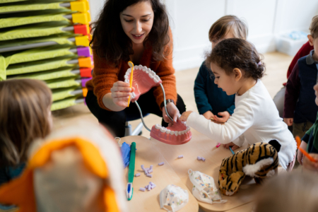 Enfants en crèche